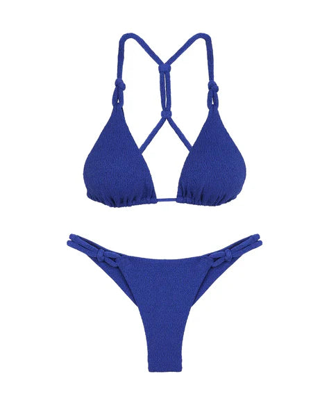 FIRENZE EDIE T-BACK TOP - BR BTM BLUE