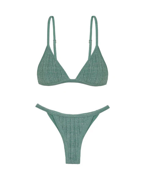 KNIT RILEY TRI TOP - BTM CHEEKY SEAGLASS