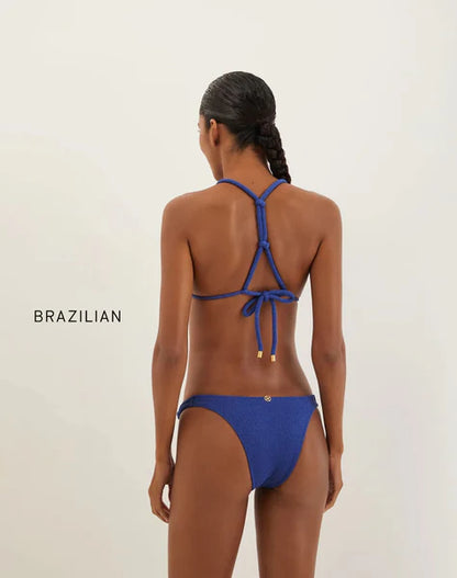 FIRENZE EDIE T-BACK TOP - BR BTM BLUE