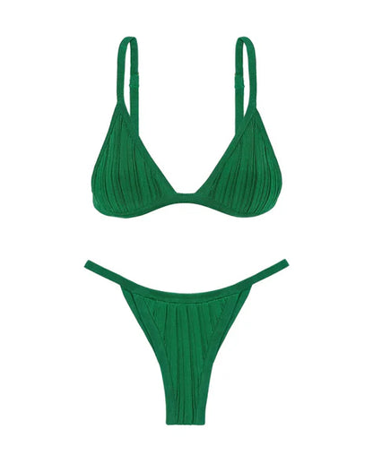 KNIT RILEY TRI TOP - CHEEKY BOTTOM