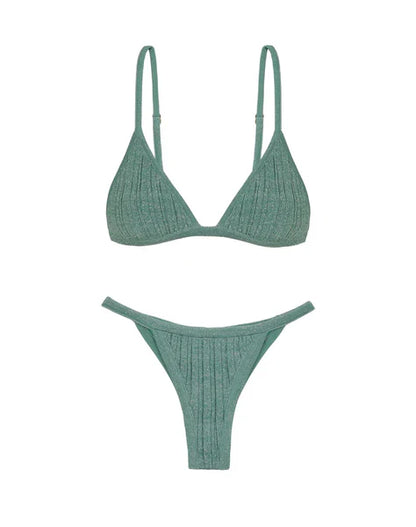 KNIT RILEY TRI TOP - BTM CHEEKY SEAGLASS